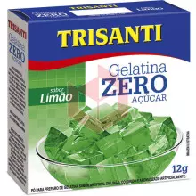 Gelatina de limão zero Trisanti 12g