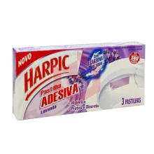 Pastilha adesiva Harpic lavanda c/3un 