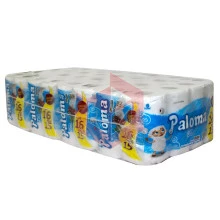 Papel higienico Paloma folha simples 4pcx16rlx30m