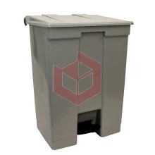 Lixeira com pedal 60l cinza Bralimpia CP6SCZ