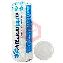Tampa com furo Altacoppos transparente TPF301 c/50un