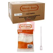 Mexedor 11cm cristal MexaBem para drink 10x500un