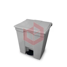 Lixeira com pedal 30l cinza Bralimpia CP3SCZ
