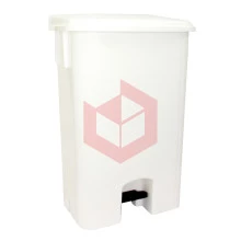 Lixeira com pedal 100l branca Bralimpia CP10BR