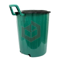 Lixeira 100l preta com tampa+roda Arqplast CF100RPT