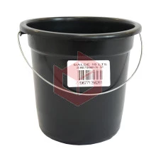Balde plástico 15l  preto Shangrila ref.5626
