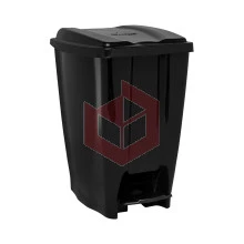 Lixeira com pedal 40l preta Eco Nature Jaguar R3074