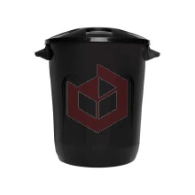Lixeira 10l preta com tampa Eco Nature Jaguar R3076
