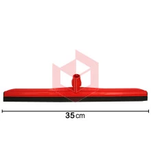 Rodo plástico 35cm vermelho sem cabo M.Longo
