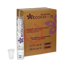 Copo Ecocoppo PP transparente 300ml 20x100un