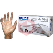 Luva vinil sem pó pequena Talge c/100un