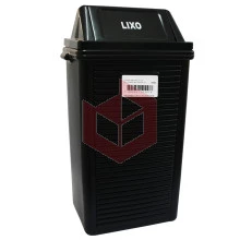 Lixeira 100l preta com tampa basculante Belosch B2S-10