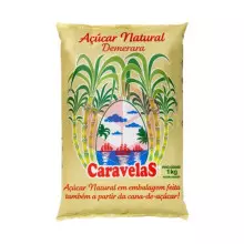 Açúcar demerara natural Caravelas 1kg
