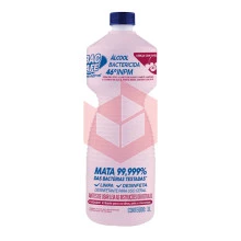 Alcool perfumado cereja com avela 46 INPM Bac Safe 1l
