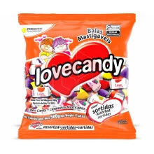 Bala mastigável sortida Lovecandy 500g