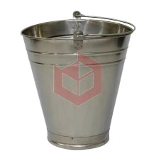 Balde graduado aço inox oval Metalosa 10l 1001