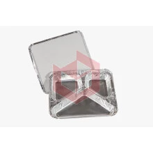 Bandeja aluminio 3 divisorias 900ml Life Clean c/100un 197