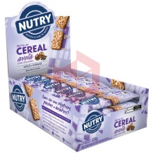 Barra de cereal avela com chocolate Nutry 24x22g 