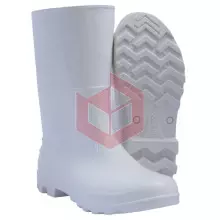 Bota de PVC n.39 branca cano medio safety boots