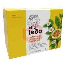 Chá de camomila cidreira e maracujá Leão 15x1.6g
