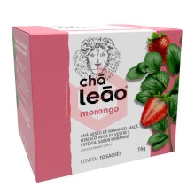 Chá de morango envelopado Leão Fuze 10x1.6g