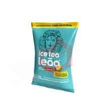 Cha preto com pessego ice tea soluvel Leao 1kg   