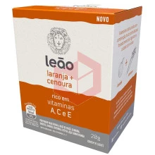 Chá vitaminas A C E laranja e cenoura Leão envelopado 10x2g