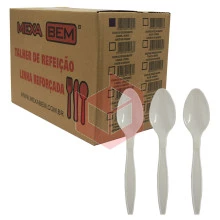 Colher refeição branco master Mexa Bem c/500un