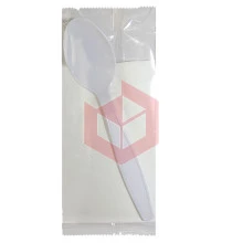 Kit colher master e guardanapo branco Plastfood c/100un
