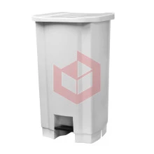 Lixeira com pedal 100l branca Tonk Nycol