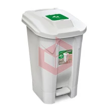 Lixeira com pedal 120l branca Arqplast 25753