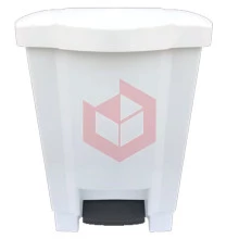 Lixeira com pedal 50l branca Nycol