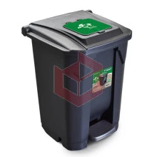 Lixeira com pedal 60l preta Arqplast 25752