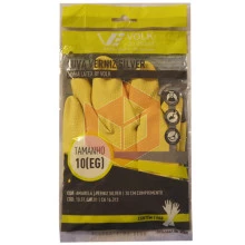 Luva amarela extra grande verniz silver Volk 