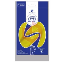 Luva amarela grande multi uso Lalan 