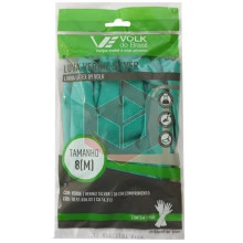 Luva verde média verniz silver Volk