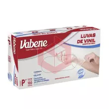 Luva vinil sem po pequena Vabene c/100un