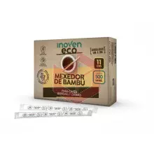 Mexedor de bambu 11cm embalado Inoven c/500un