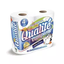 Papel higiênico Qualite Campione folha dupla 4rlx30m