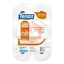 Papel toalha Mili Tenaz Ultra 6x20x200m R-2029