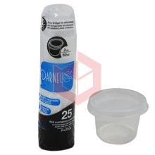 Pote transparente com tampa 60ml Darnel c/25un