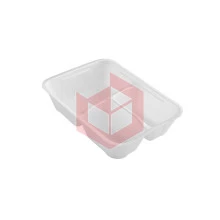 Embalagem de isopor HF-90 3 divisórias rasa Fibraform c/100un 