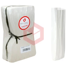 Saco de papel branco para talher 6x26cm Mirimpel c/500un 