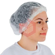 Touca descartável TNT branca Prevemax c/100un RDES00115