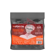 Touca descartavel tnt preta Vabene com 100un R6748