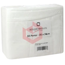 Wipes DC Clean Absolute 50 branco 30x34cm c/50un