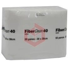 Wipes Fiberclean 40 branco 30x34cm c/50un 