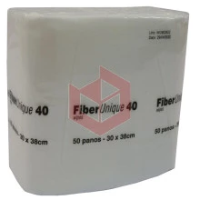 Wipes Fiberunique 40 branco 30x34cm c/50un