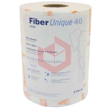 Wipes Fiberunique 40 branco laranja 30x34cm c/300un 