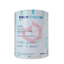 Wipes Fiberunique 60 branco e azul 30x34cm c/300un
